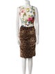 Dolce & Gabbana Silk Knee-Length Dress