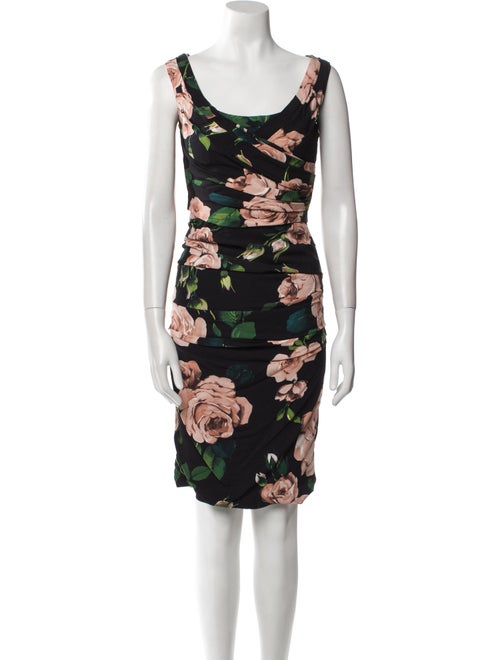 Dolce & Gabbana Floral Print Knee-Length Dress