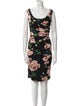 Dolce & Gabbana Floral Print Knee-Length Dress