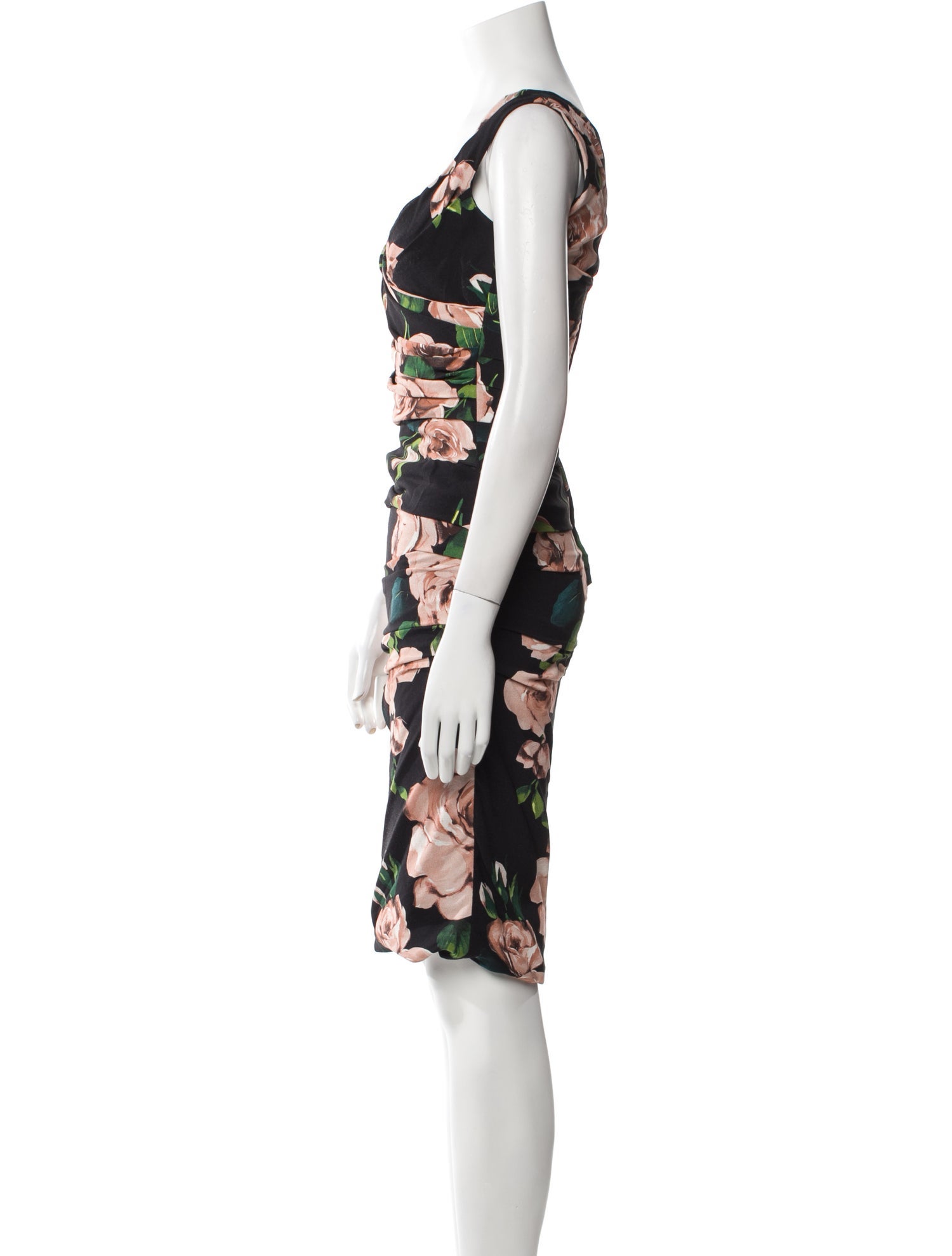 Dolce & Gabbana Floral Print Knee-Length Dress