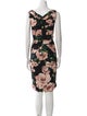 Dolce & Gabbana Floral Print Knee-Length Dress