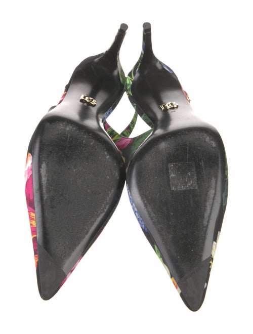 Dolce & Gabbana Floral Print Slingback Pumps