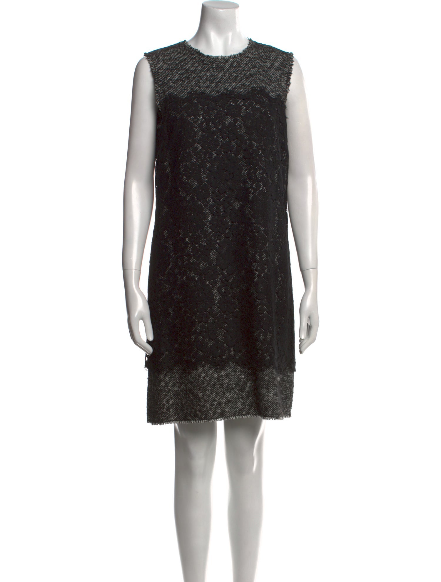 Dolce & Gabbana Crew Neck Mini Dress