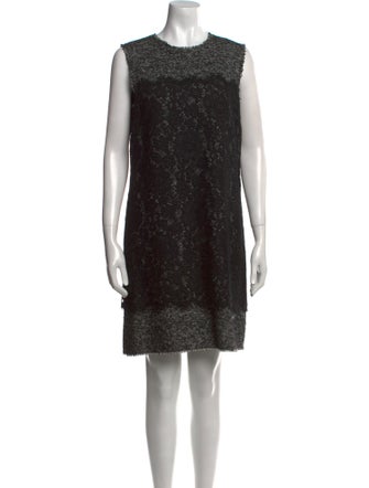 Dolce & Gabbana Crew Neck Mini Dress