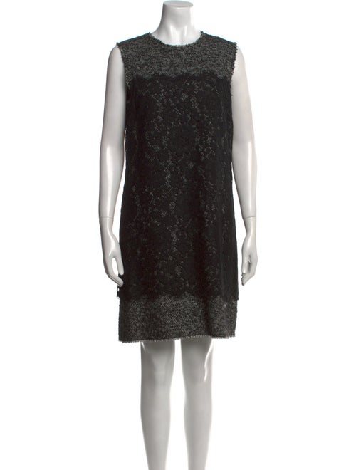 Dolce & Gabbana Crew Neck Mini Dress