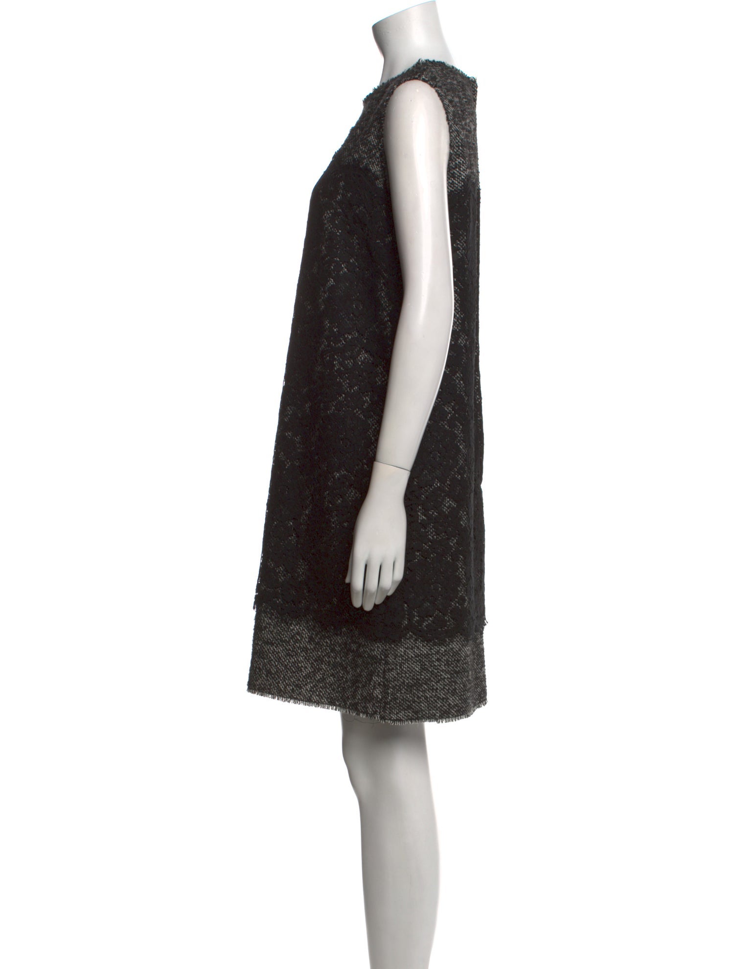 Dolce & Gabbana Crew Neck Mini Dress