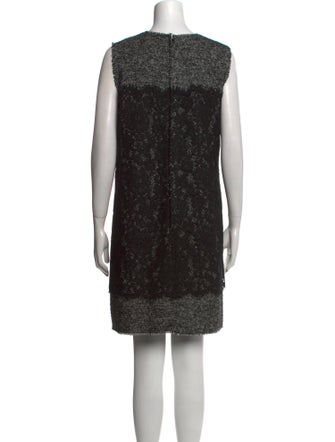 Dolce & Gabbana Crew Neck Mini Dress