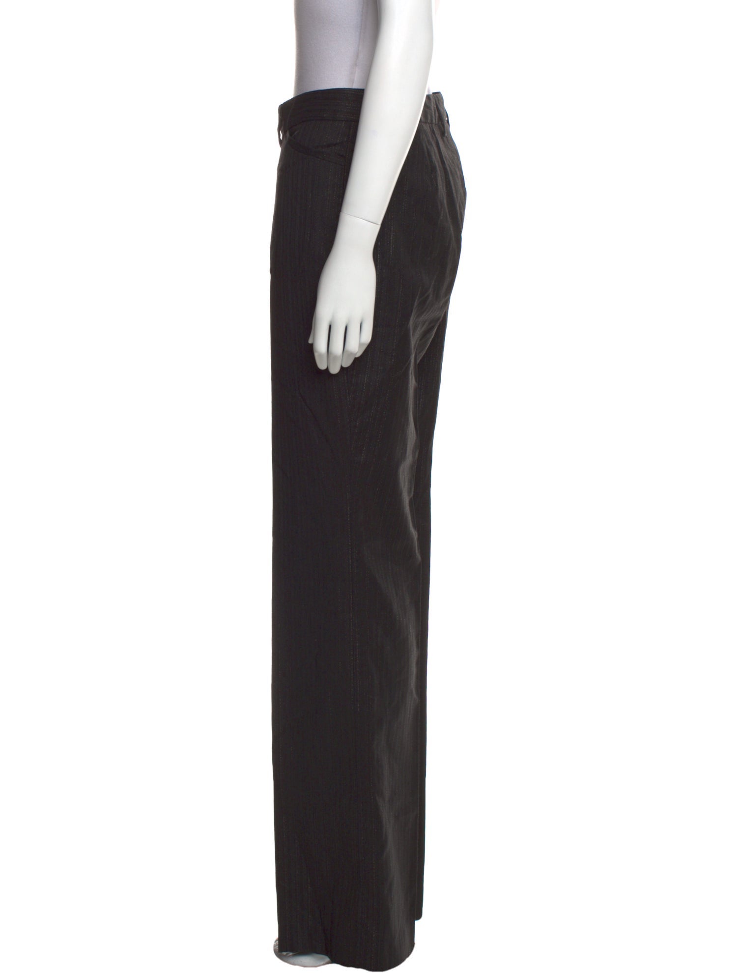 Dolce & Gabbana Virgin Wool Wide Leg Pants