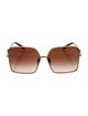Dolce & Gabbana Oversize Gradient Sunglasses