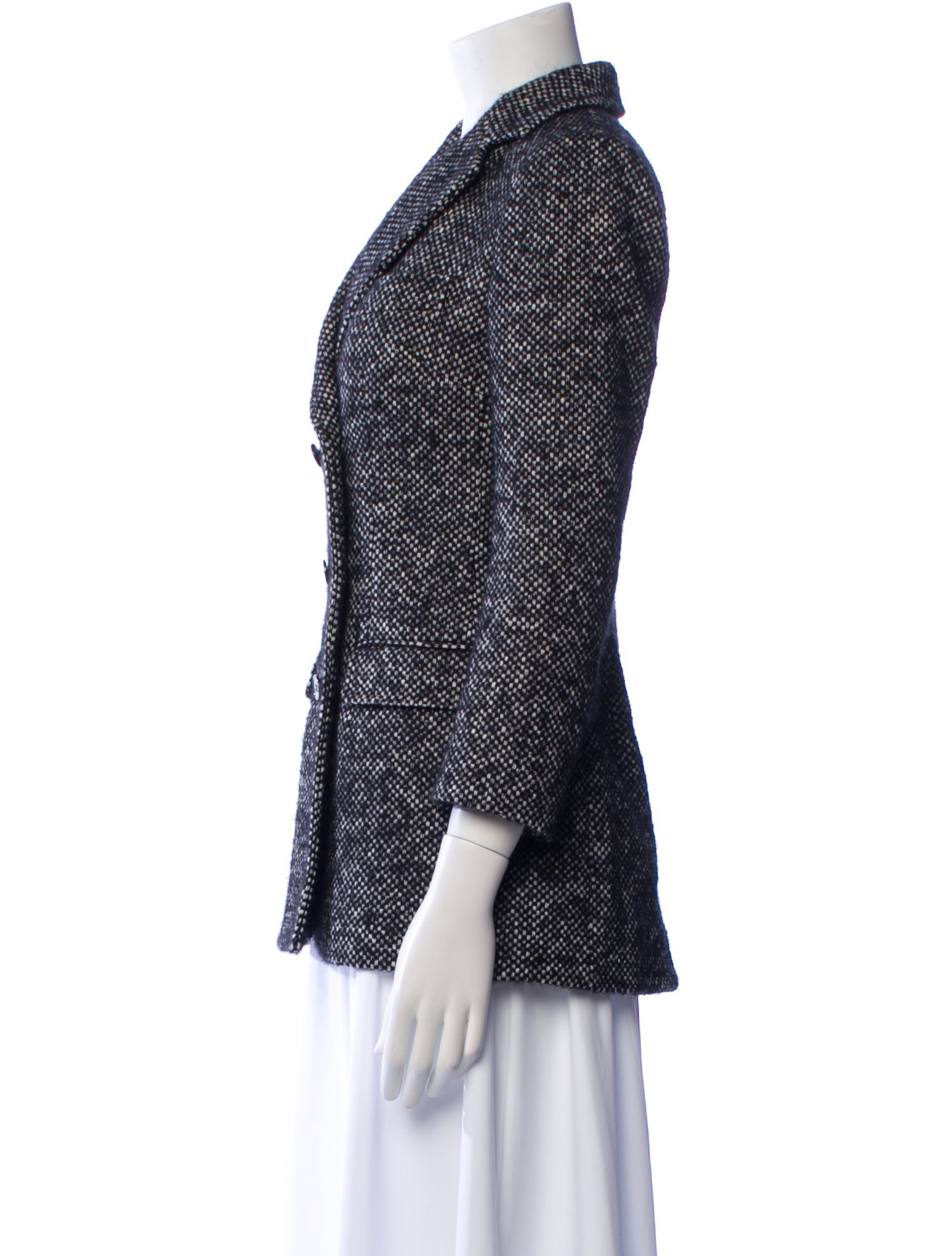 Dolce & Gabbana Tweed Pattern Blazer