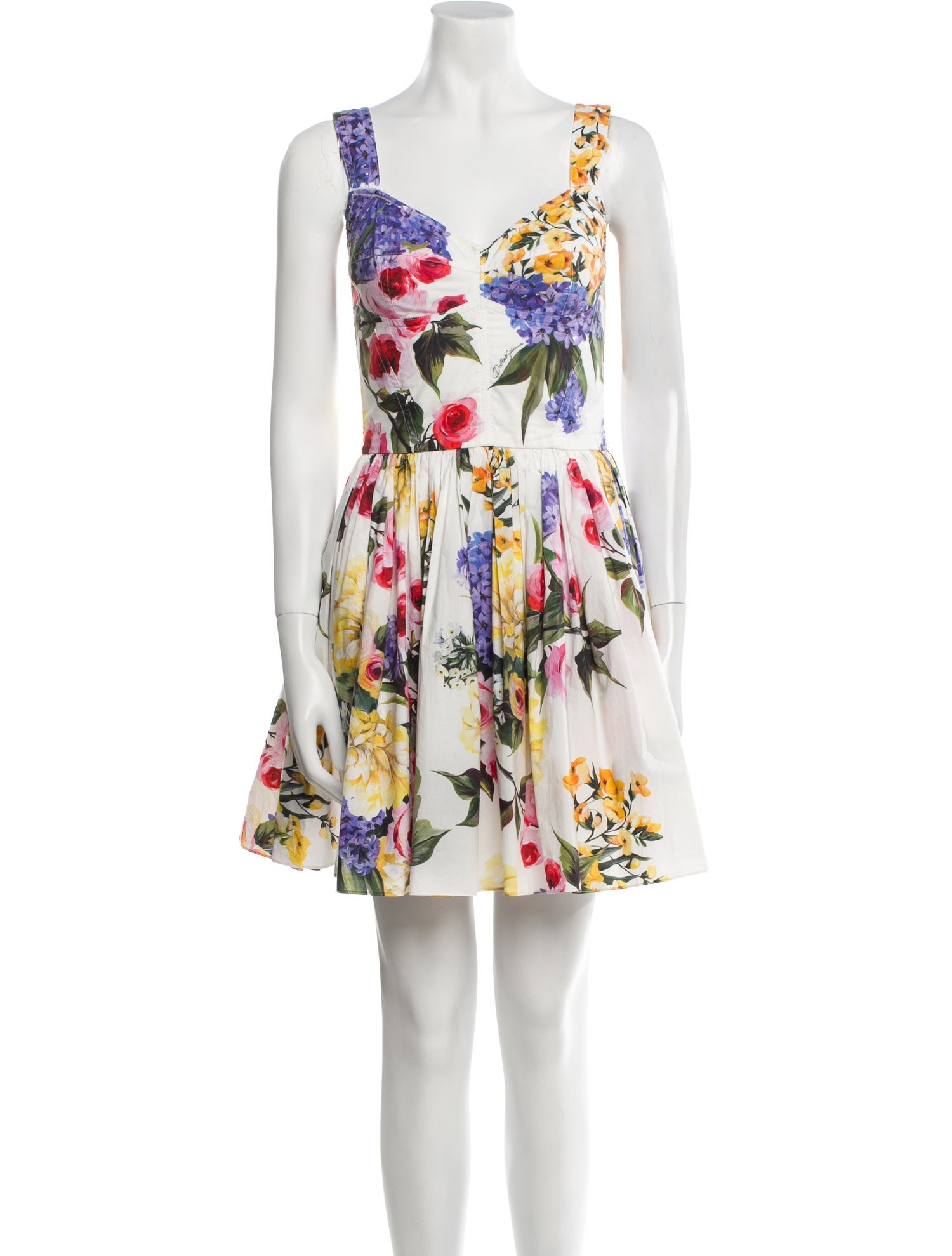 Dolce & Gabbana Floral Print Mini Dress