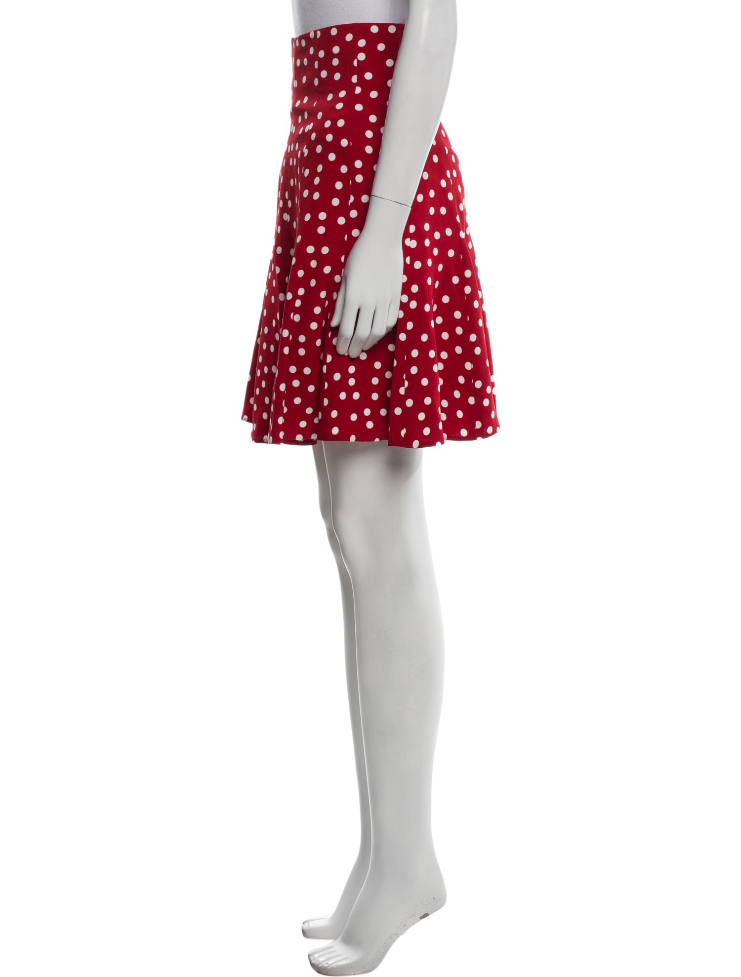 Dolce & Gabbana Polka Dot Print Knee-Length Skirt w/ Tags