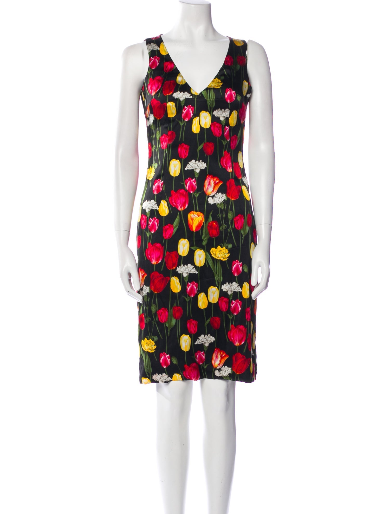Dolce & Gabbana Silk Knee-Length Dress