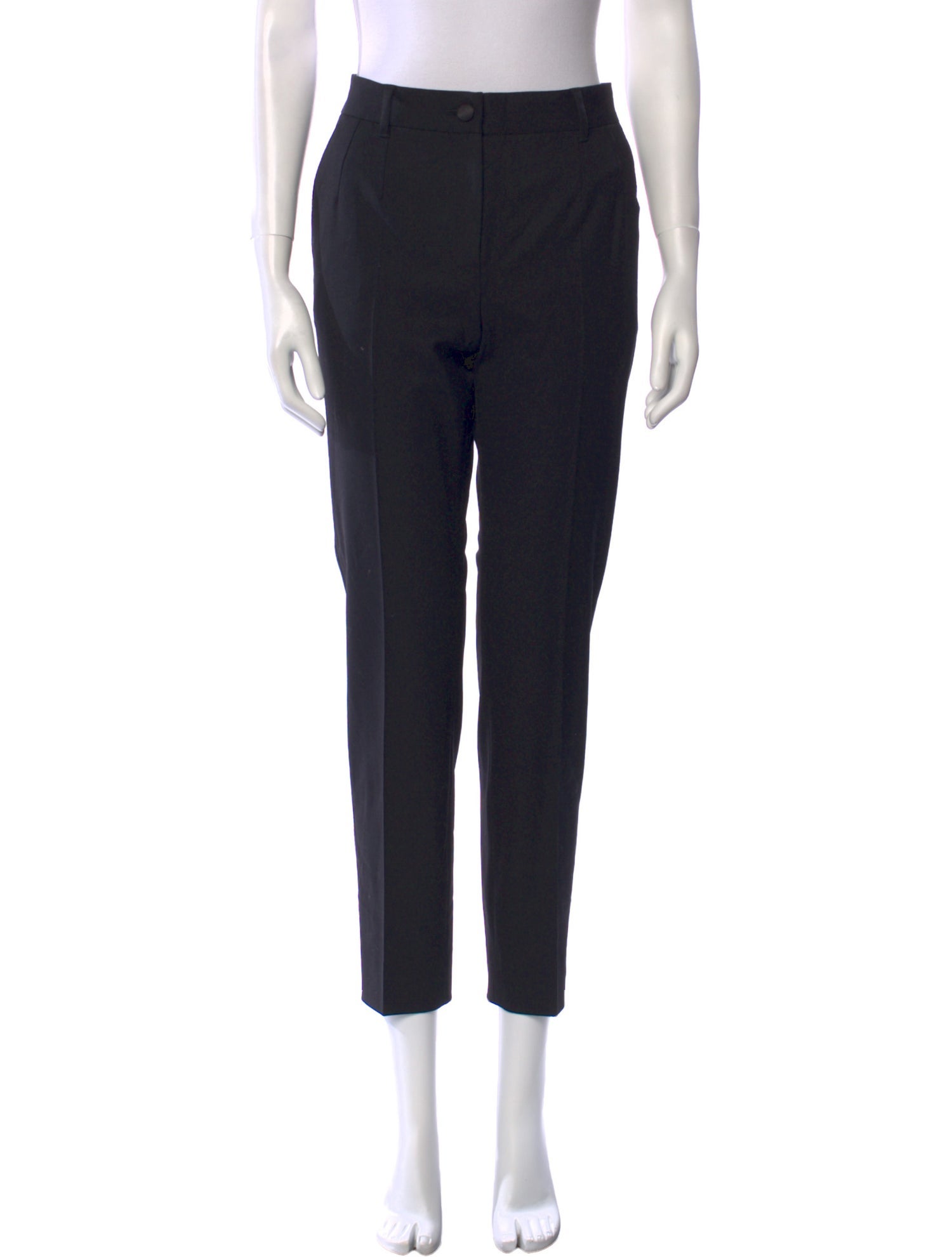 Dolce & Gabbana Virgin Wool Straight Leg Pants