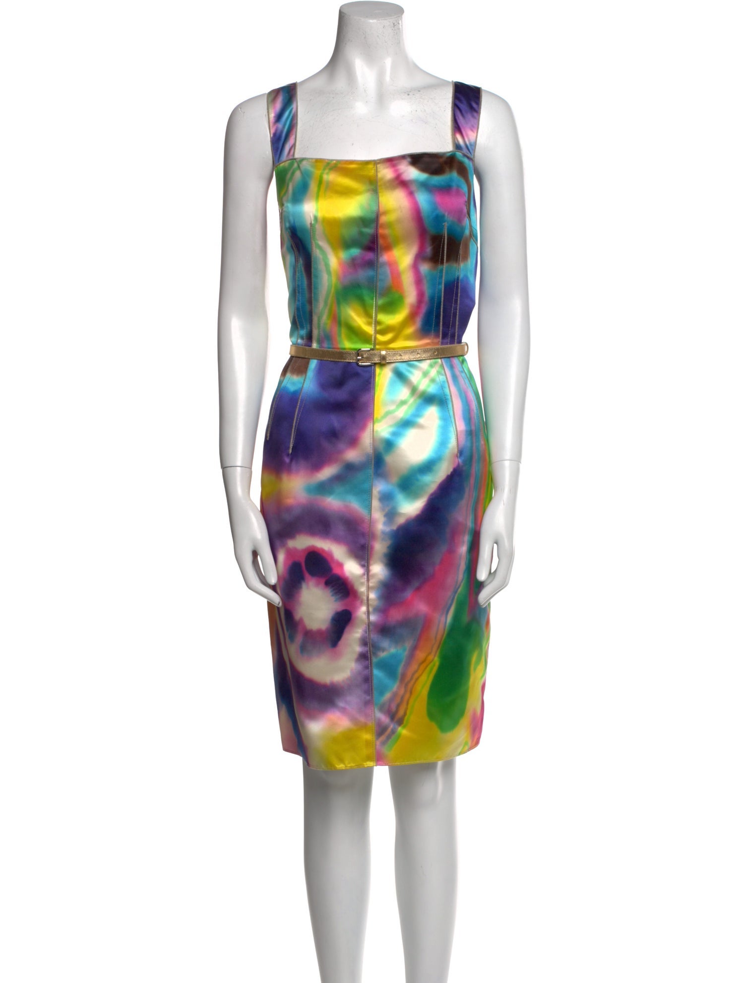 Dolce & Gabbana Silk Knee-Length Dress