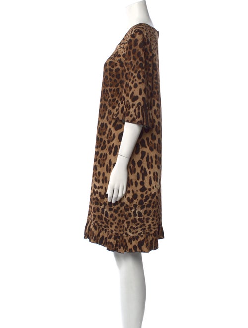 Dolce & Gabbana Animal Print Mini Dress