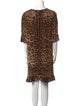 Dolce & Gabbana Animal Print Mini Dress
