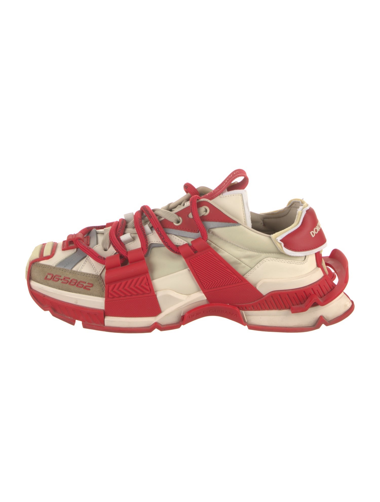 Dolce & Gabbana Leather Printed Sneakers