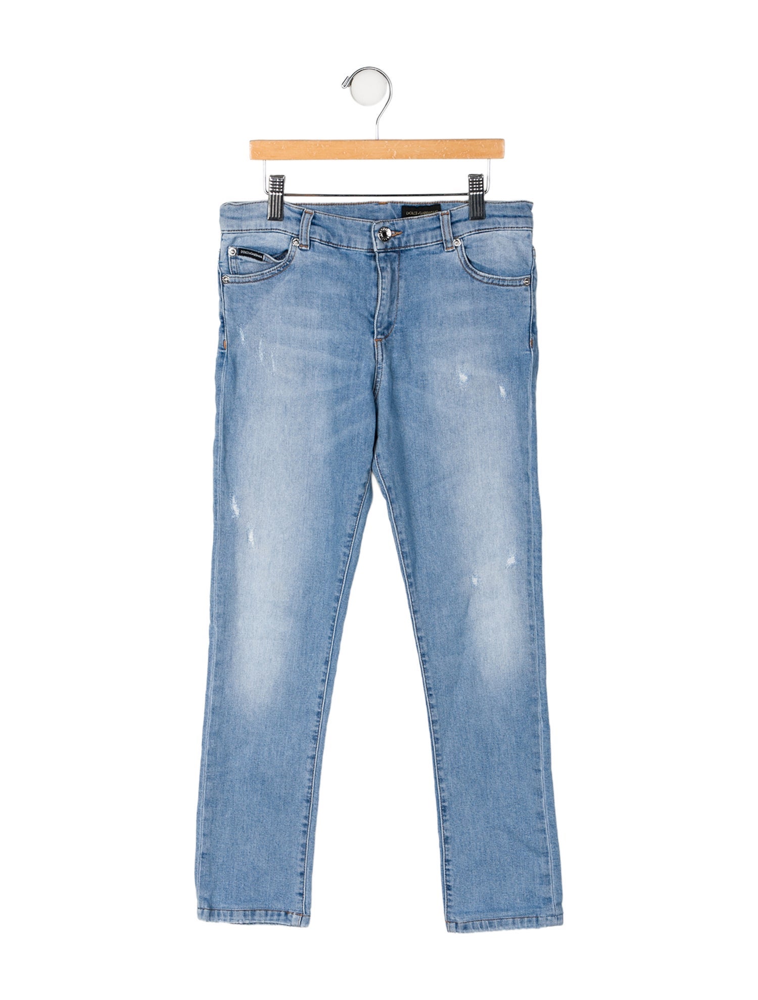 Dolce & Gabbana Solid Denim Jeans