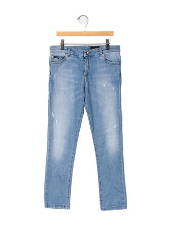 Dolce & Gabbana Solid Denim Jeans