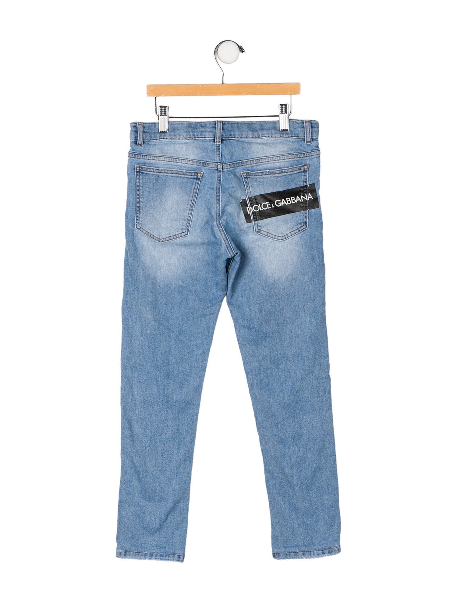 Dolce & Gabbana Solid Denim Jeans