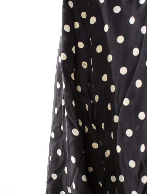 Dolce & Gabbana Silk Polka Dot Print Shirt