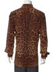 Dolce & Gabbana Animal Print Long Sleeve Shirt