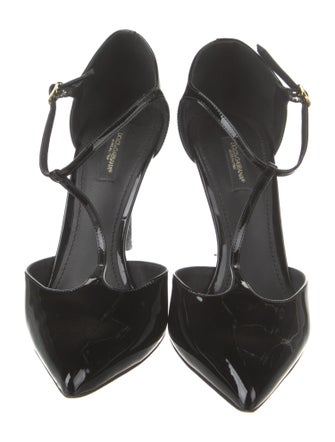 Dolce & Gabbana Patent Leather T-Strap Pumps