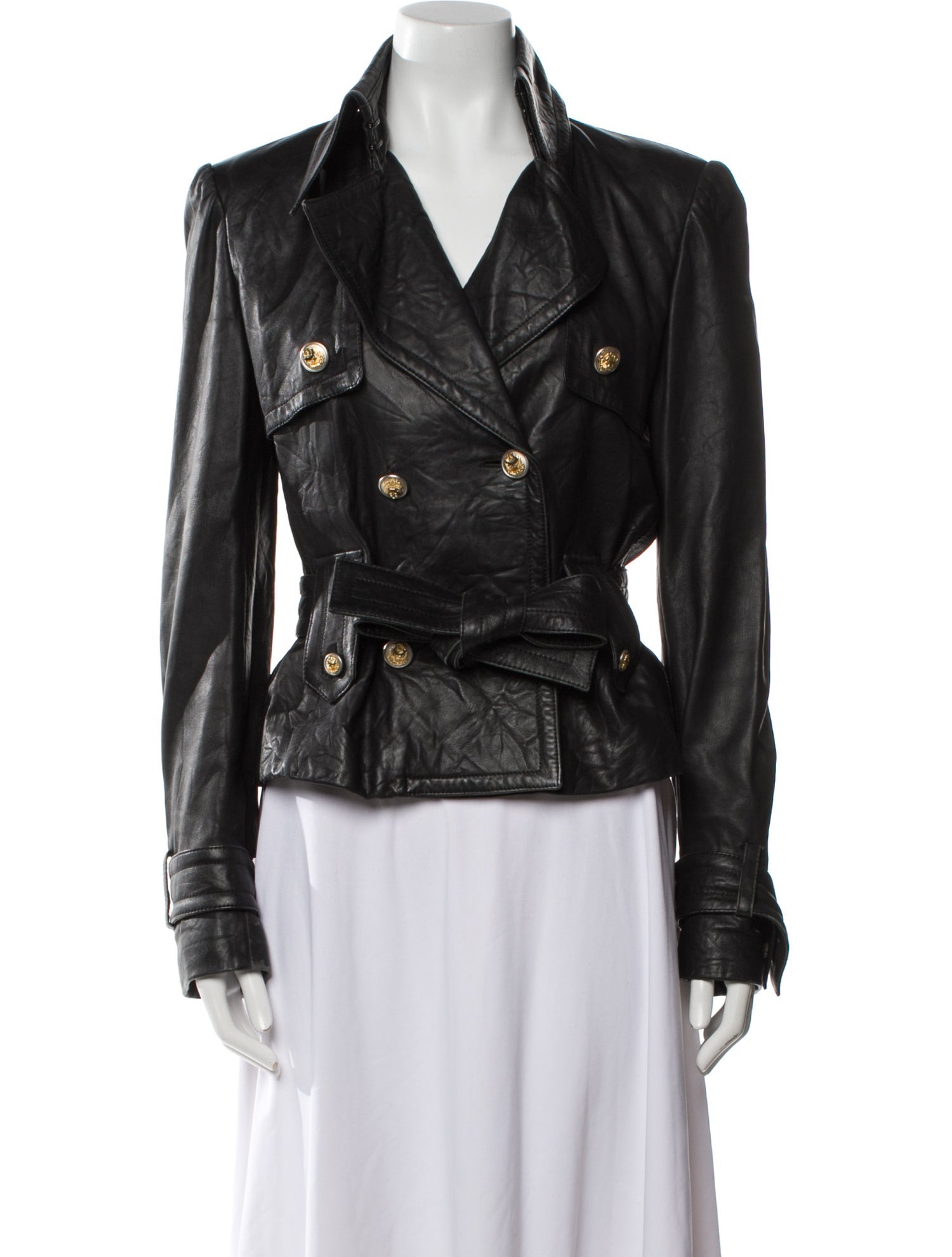 Dolce & Gabbana Leather Biker Jacket