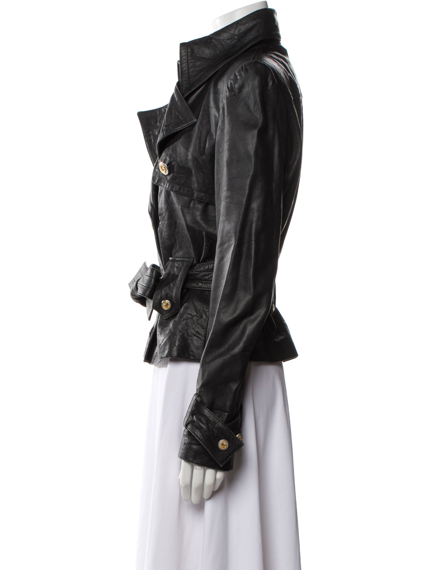 Dolce & Gabbana Leather Biker Jacket