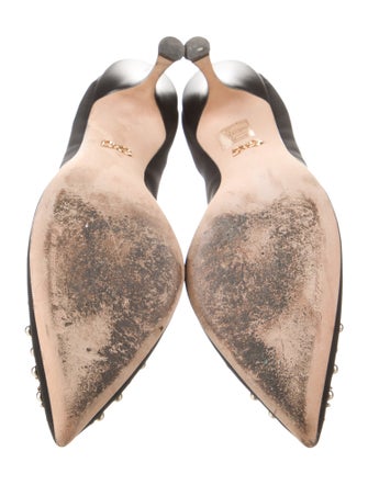 Dolce & Gabbana Sacred Heart Print Mesh Pumps