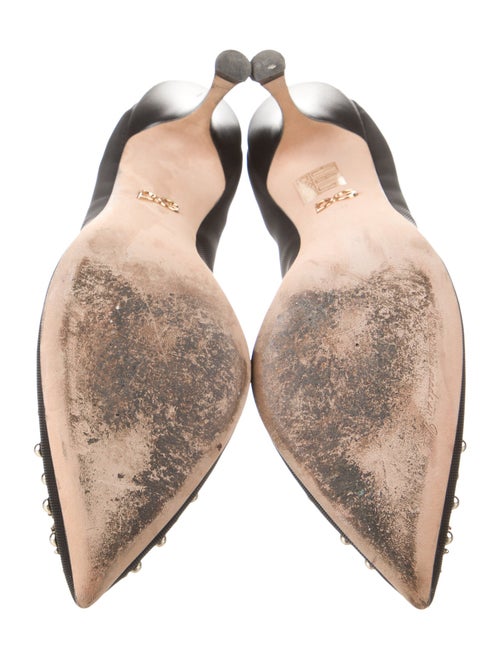 Dolce & Gabbana Sacred Heart Print Mesh Pumps