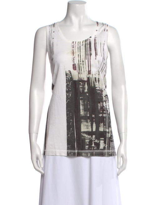 Dolce & Gabbana Graphic Print Scoop Neck Top
