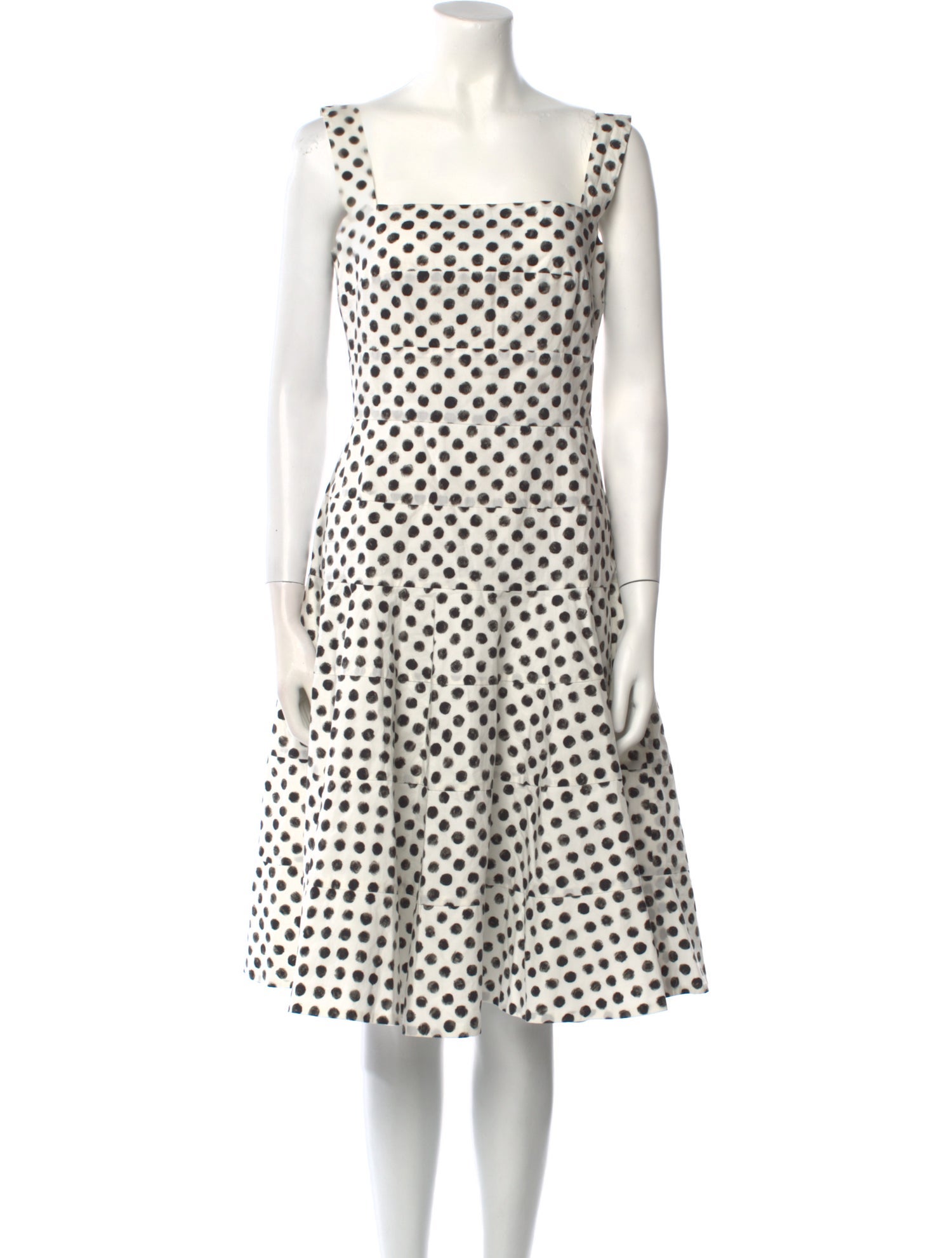 Dolce & Gabbana Polka Dot Print Knee-Length Dress