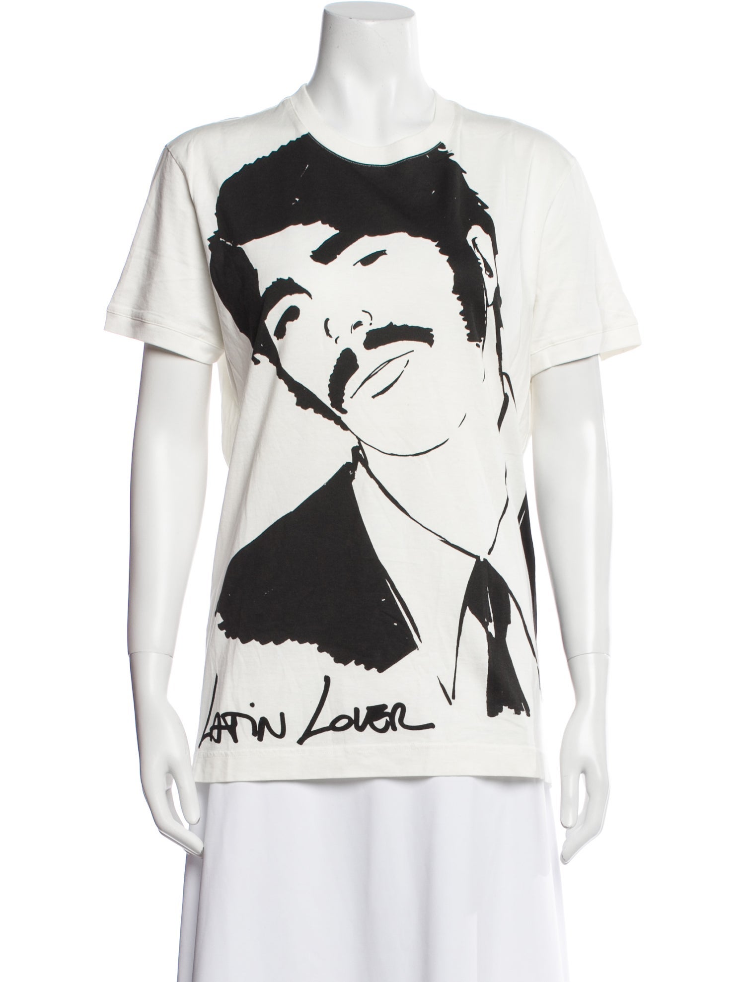 D&G Graphic Print Crew Neck T-Shirt