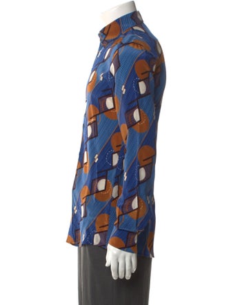 Dolce & Gabbana Silk Printed Dress Shirt