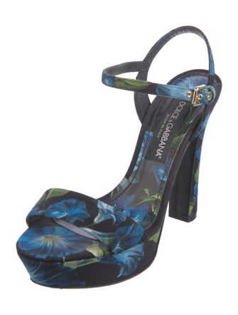 Dolce & Gabbana Floral Print Sandals