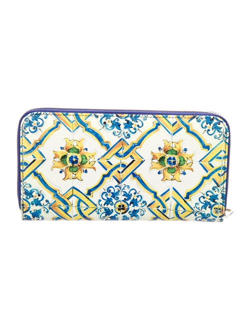 Dolce & Gabbana Leather Printed Wallet