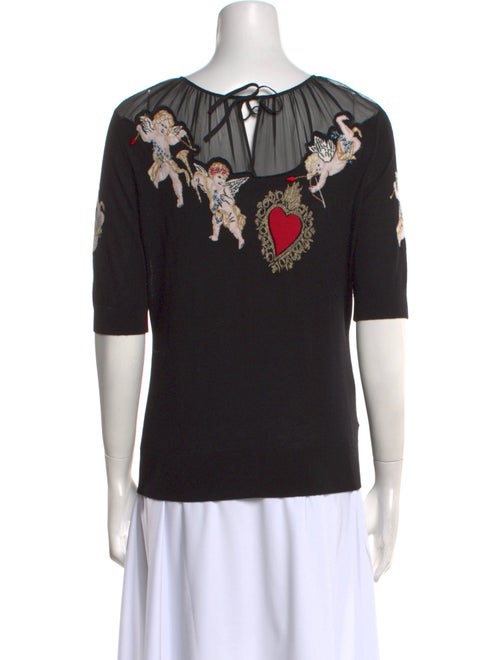 Dolce & Gabbana Virgin Wool Printed Sweater