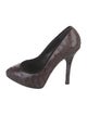 Dolce & Gabbana Ostrich Animal Print Pumps