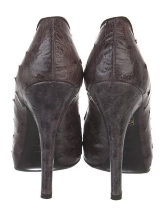 Dolce & Gabbana Ostrich Animal Print Pumps