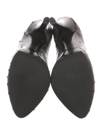 Dolce & Gabbana Ostrich Animal Print Pumps