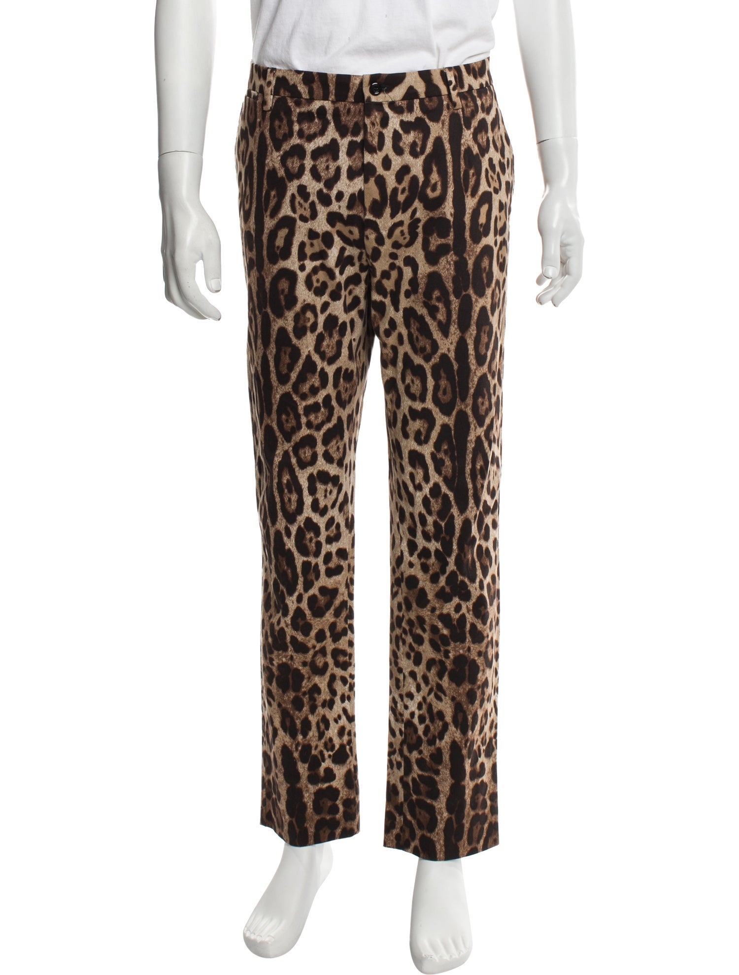 Dolce & Gabbana Animal Print Joggers