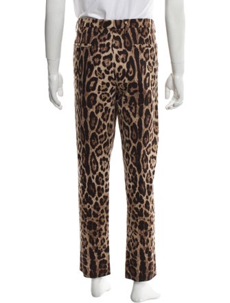 Dolce & Gabbana Animal Print Joggers