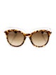 Dolce & Gabbana Oversize Gradient Sunglasses