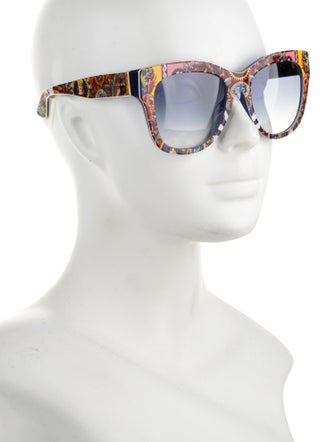 Dolce & Gabbana Cat-Eye Gradient Sunglasses
