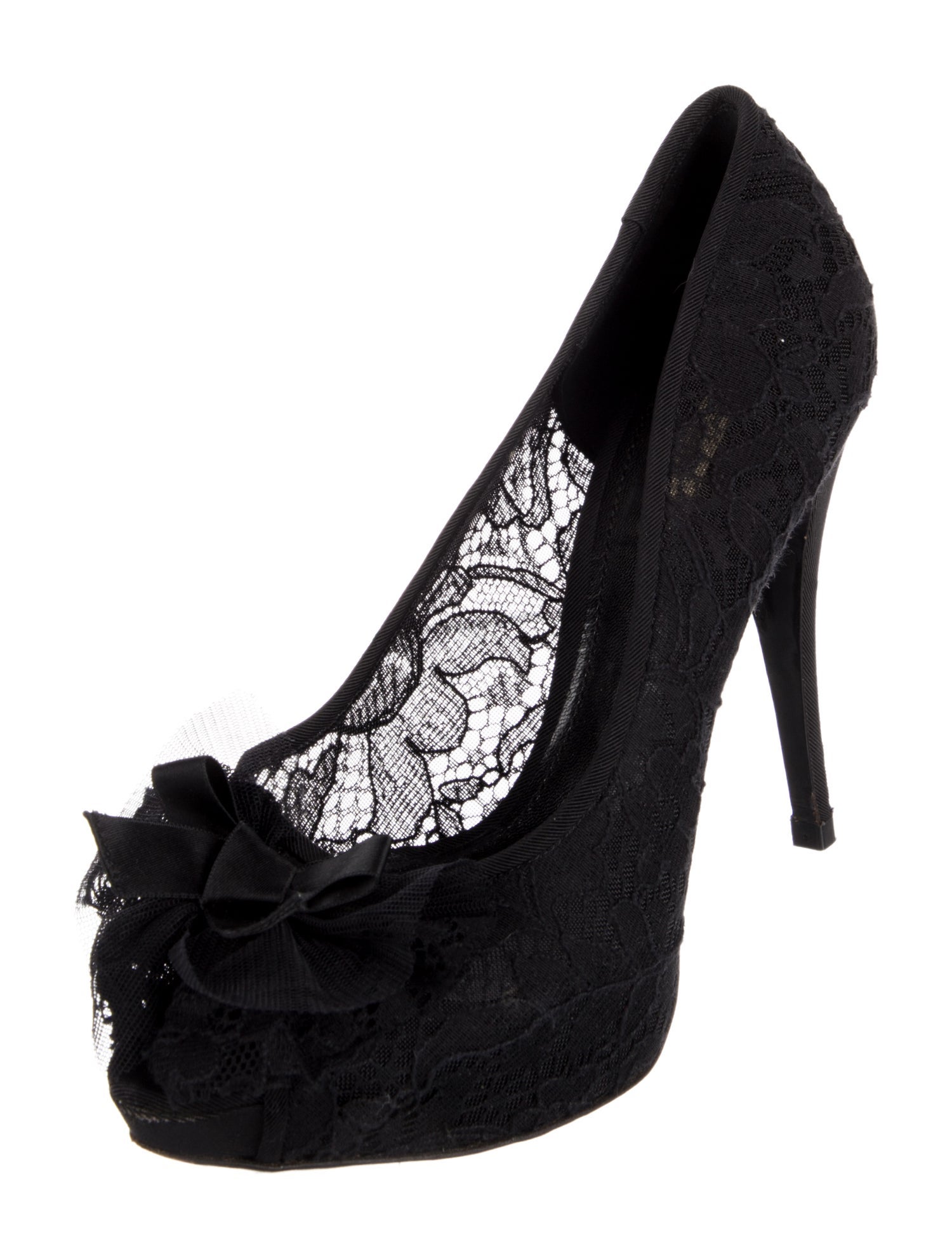 Dolce & Gabbana Lace Lace Pattern Pumps