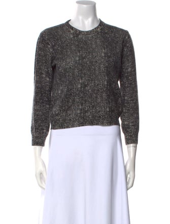 Dolce & Gabbana Cashmere Crew Neck Crop Top