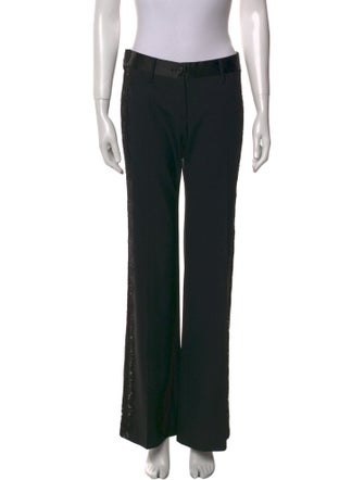 Dolce & Gabbana Virgin Wool Wide Leg Pants