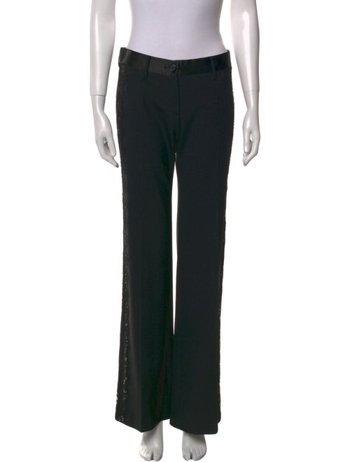 Dolce & Gabbana Virgin Wool Wide Leg Pants